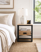 Berlin Loft Wooden One Drawer Nightstand Table - Art and craft furniture