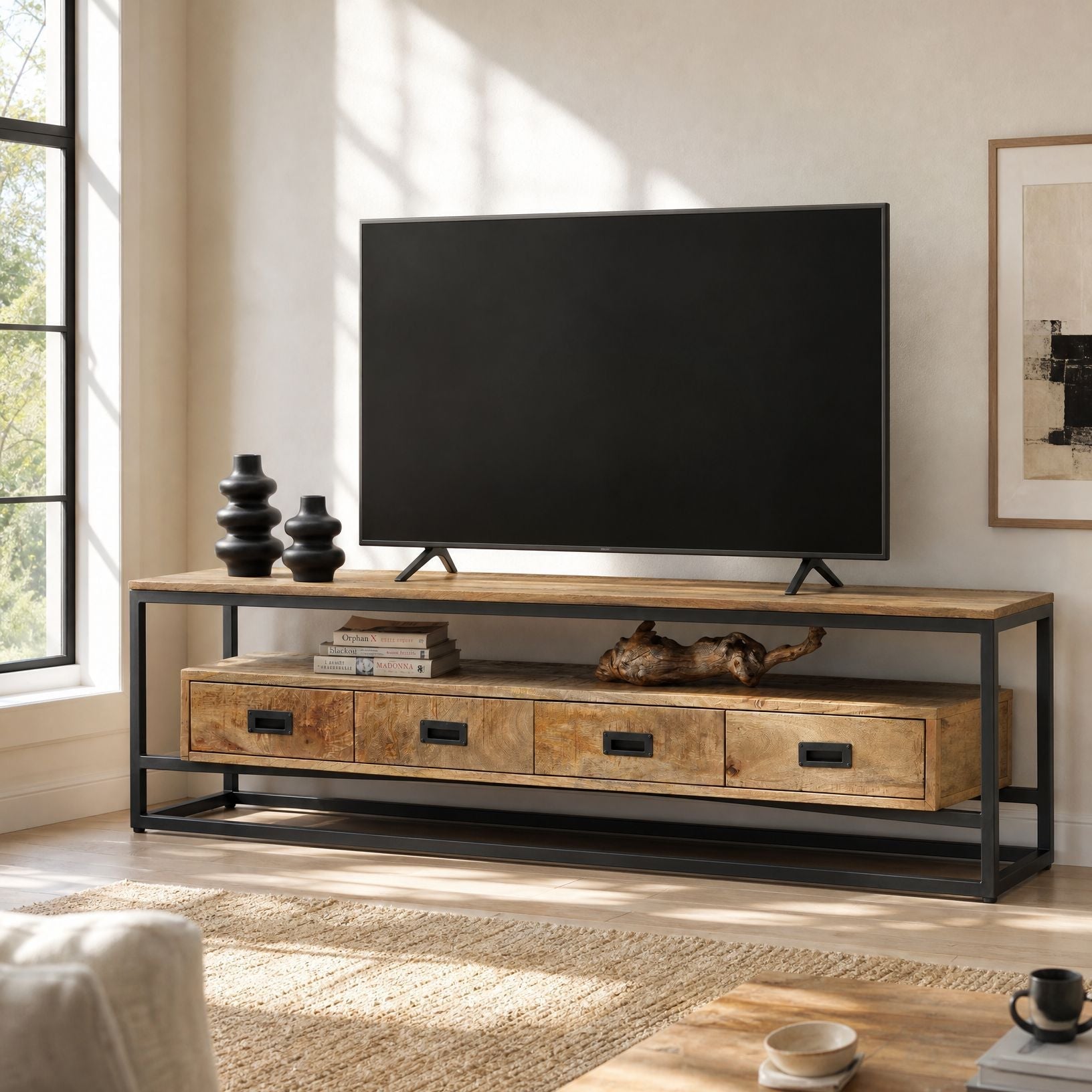Berlin Wooden TV Stand - Art and craft furniture