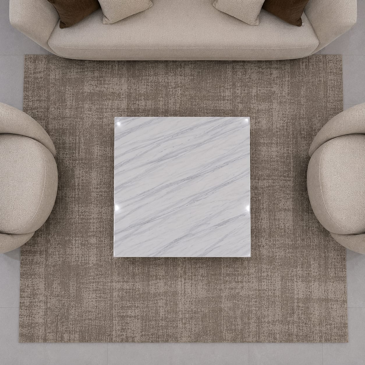 Bianco Laza Marble Coffee Table - Art and craft furniture