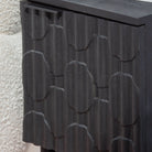 BLACK GALAXY ONE DOOR NIGHTSTAND TABLE - Art and craft furniture