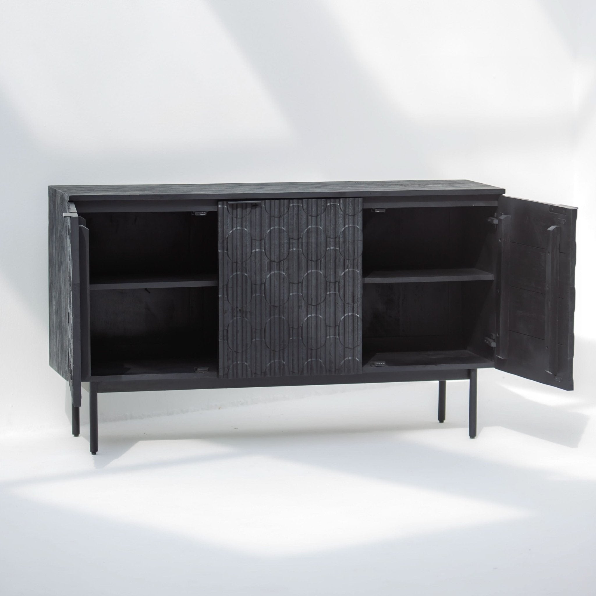 BLACK GALAXY THREE DOOR SIDEBOARD - Art and craft furniture