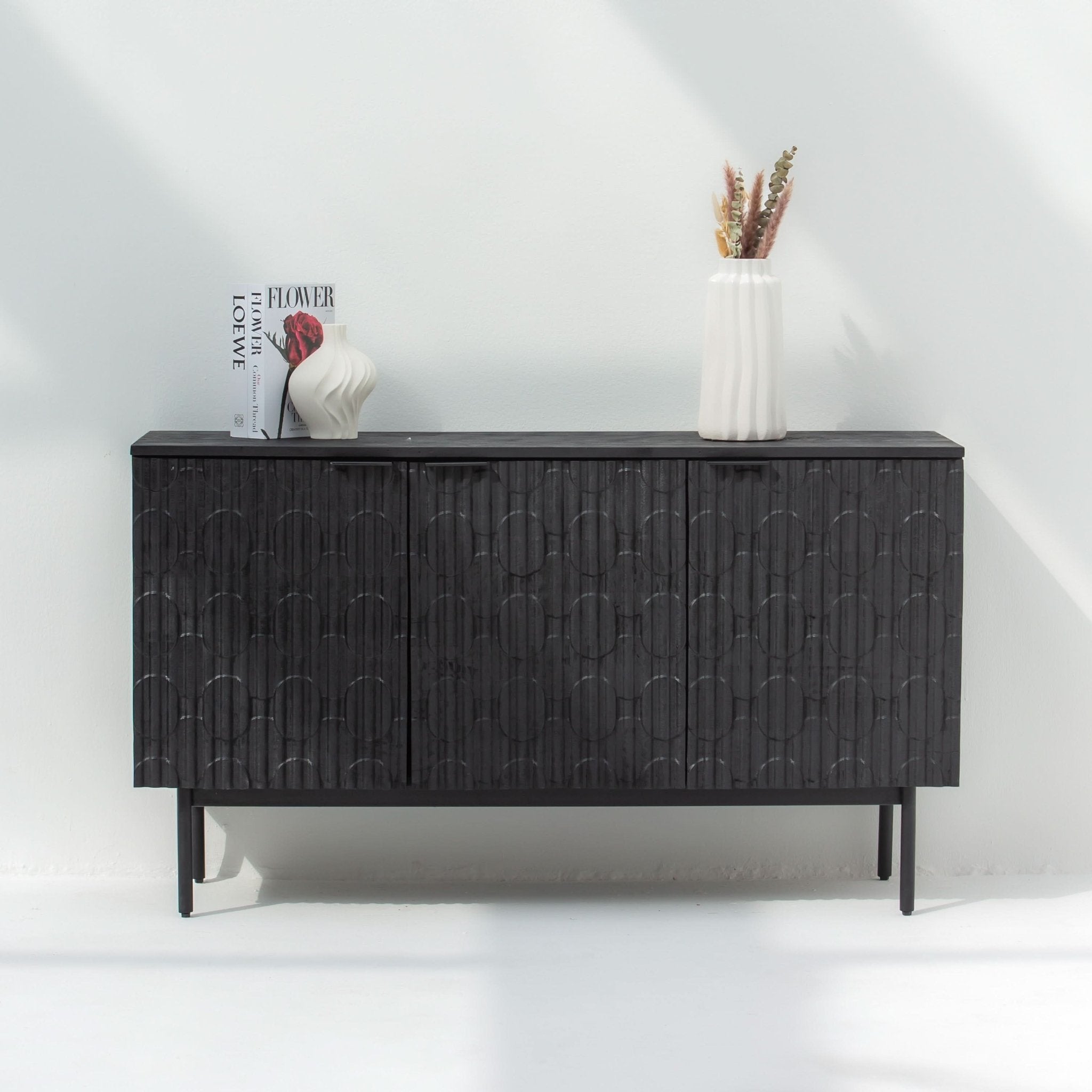 BLACK GALAXY THREE DOOR SIDEBOARD - Art and craft furniture