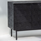 BLACK GALAXY THREE DRAWER THREE DOOR SIDEBOARD - Art and craft furniture