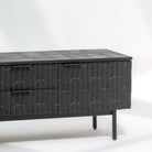 BLACK-GALAXY TWO DOOR THREE DOOR TV STAND - Art and craft furniture