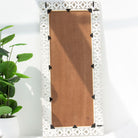 BUENOS HAND CARVED MANGO WOOD MIRROR FRAME - Art and craft furniture