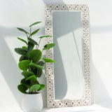 BUENOS HAND CARVED MANGO WOOD MIRROR FRAME