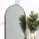 BYRON BLACK METAL ROUND TOP MIRROR FRAME - Art and craft furniture