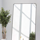 BYRON RECTANGLE BLACK METAL MIRROR FRAME - Art and craft furniture