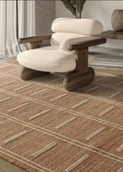 CALLAHANO PUNJA KELIM JUTE & WOOL POLYSTER MIX CARPET - Art and craft furniture