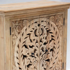 CALVIAN CARVING TWO DOOR SIDEBOARD - Art and craft furniture