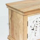 CALVIAN WOODEN CARVING TV STAND - Art and craft furniture