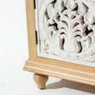 CALVIAN WOODEN CARVING TV STAND - Art and craft furniture