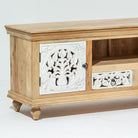 CALVIAN WOODEN CARVING TV STAND - Art and craft furniture