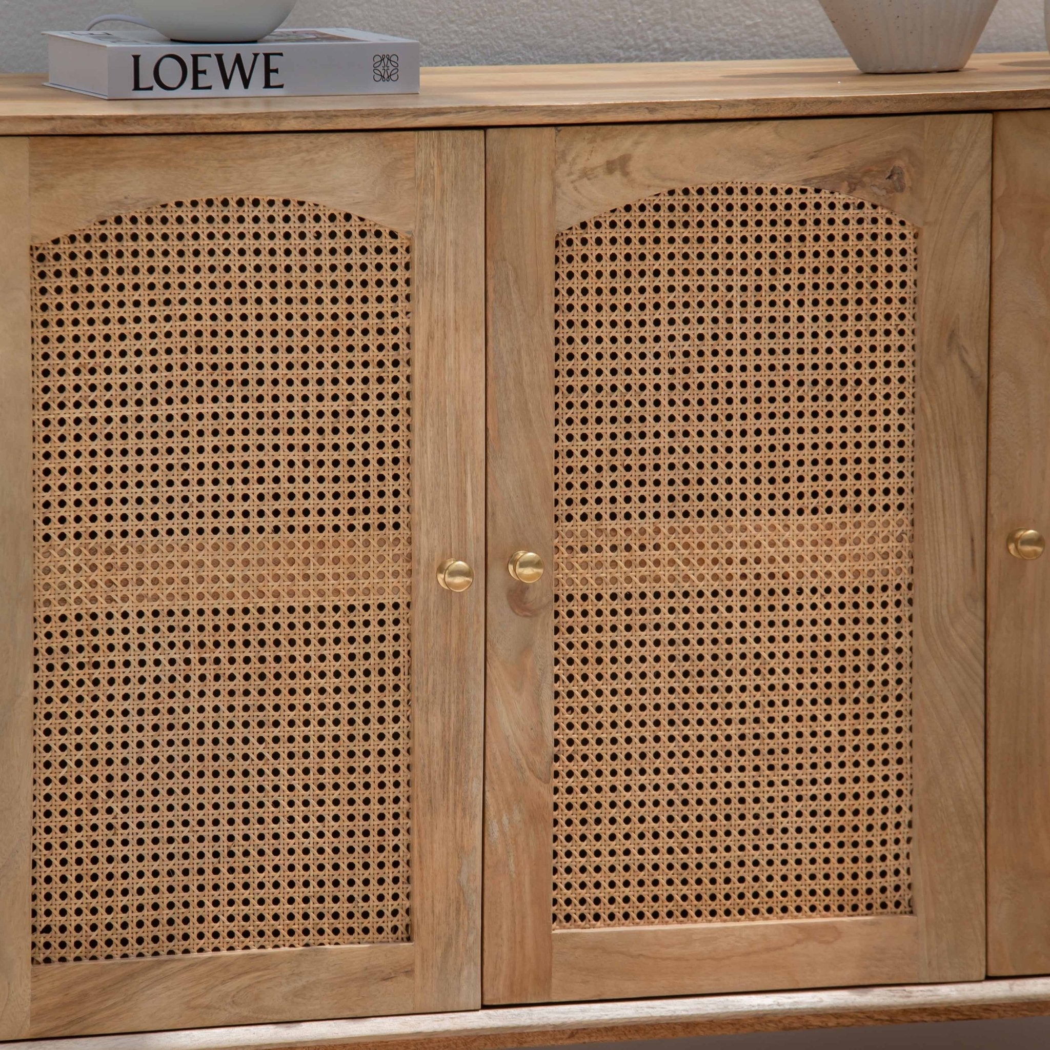 CANOVA RATTAN THREE DOOR SIDEBOARD - Art and craft furniture