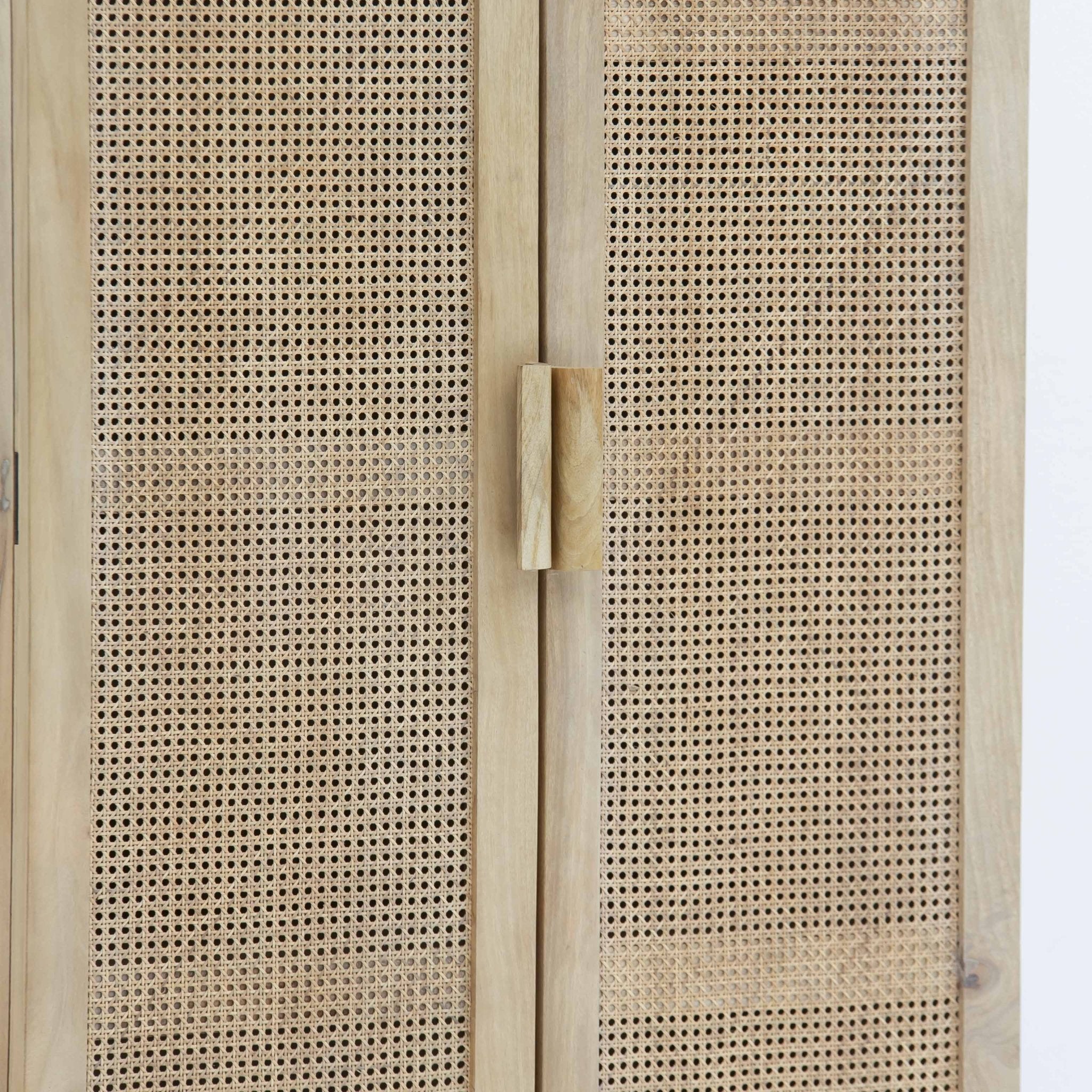CANOVA RATTAN TWO DOOR CABINET - Art and craft furniture