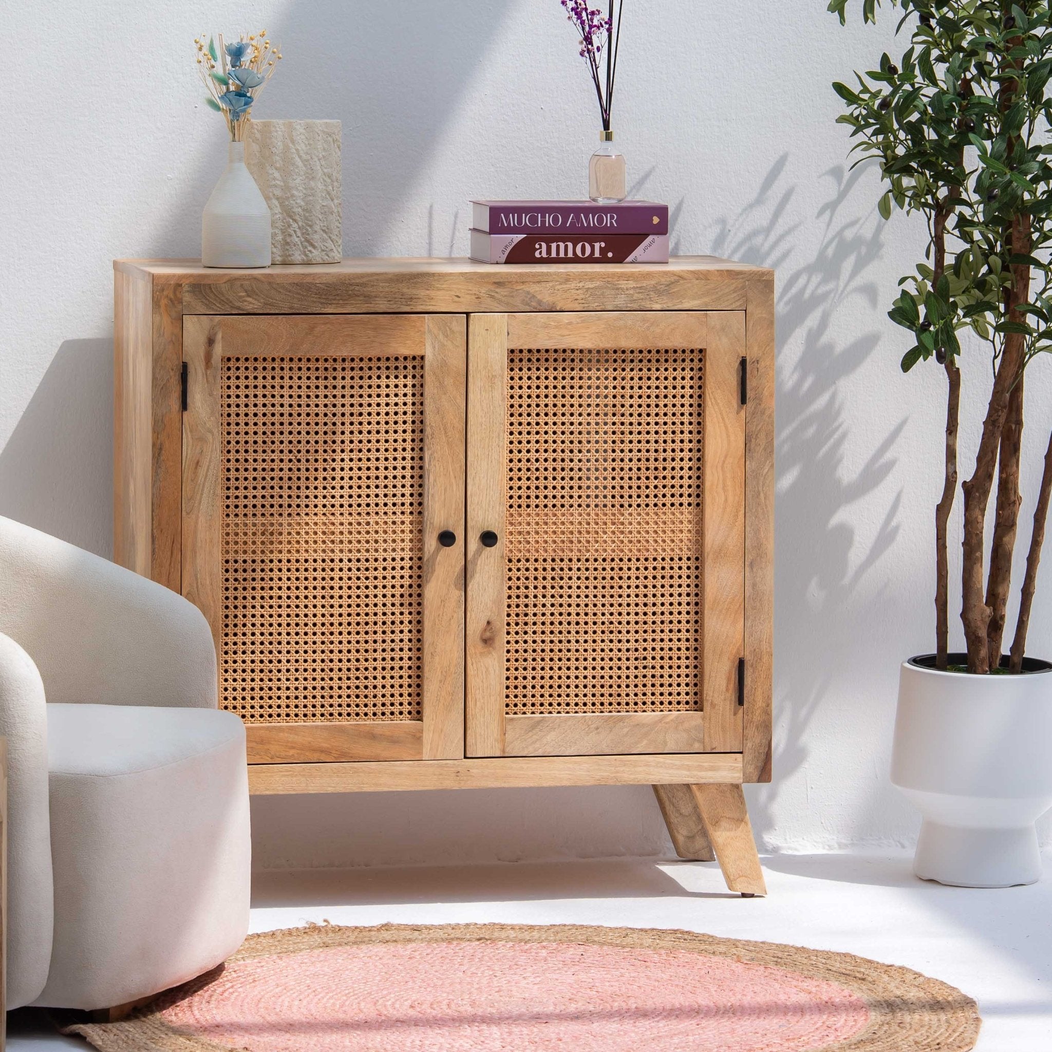 CANOVA RATTAN TWO DOOR SIDEBOARD - Art and craft furniture