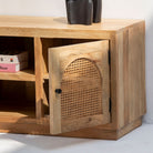 CANOVA RATTAN TWO DOOR TV STAND - Art and craft furniture