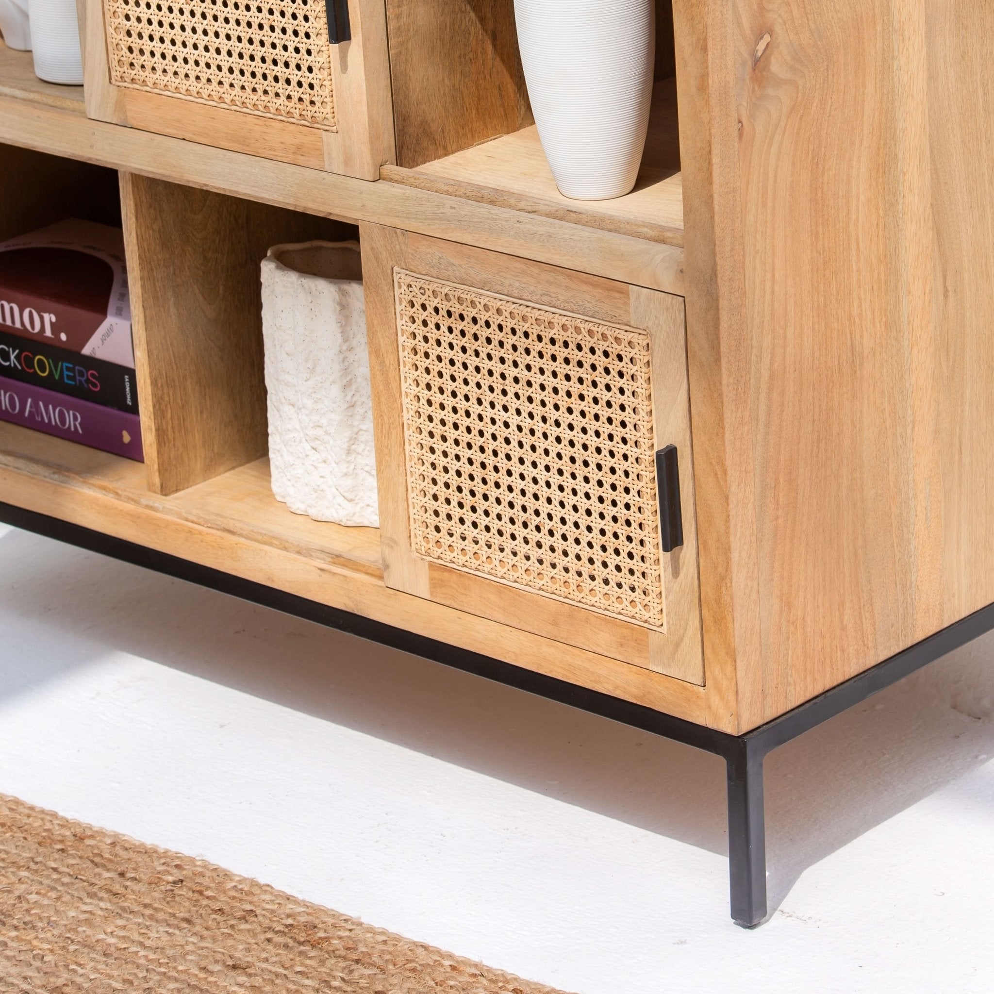 CANOVIA CANE FIVE DOOR BOOKSHELF - Art and craft furniture