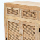 CANOVIA CANE FOUR DOOR FOUR DRAWER SIDEBOARD - Art and craft furniture