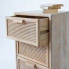 CANOVIA CANE FOUR DRAWER CHEST - Art and craft furniture