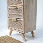 CANOVIA CANE FOUR DRAWER CHEST - Art and craft furniture