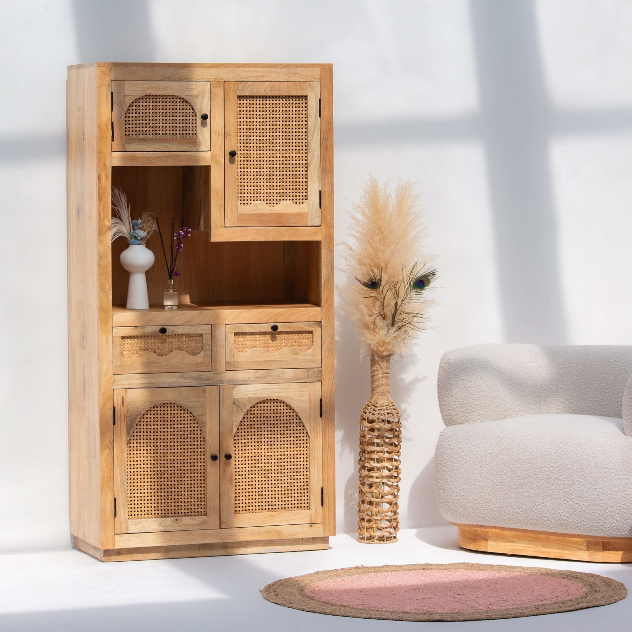 CANOVIA CANE KITCHEN CABINET - Art and craft furniture