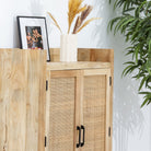 CANOVIA CANE MANGO WOOD SHOE ORGANIZER - Art and craft furniture