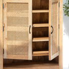 CANOVIA CANE MANGO WOOD SHOE ORGANIZER - Art and craft furniture