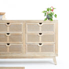 CANOVIA CANE SIX DRAWER DRAWCHEST - Art and craft furniture