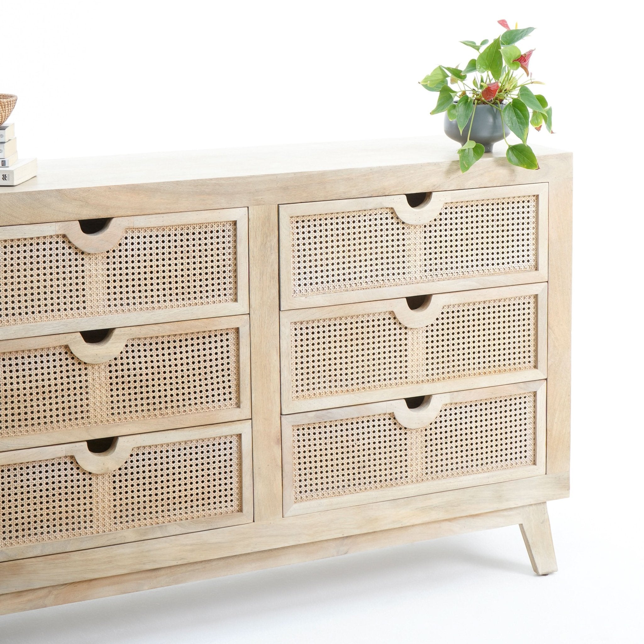 CANOVIA CANE SIX DRAWER DRAWCHEST - Art and craft furniture