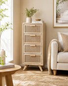 Canovia Cane Tall Draw chest - Art and craft furniture