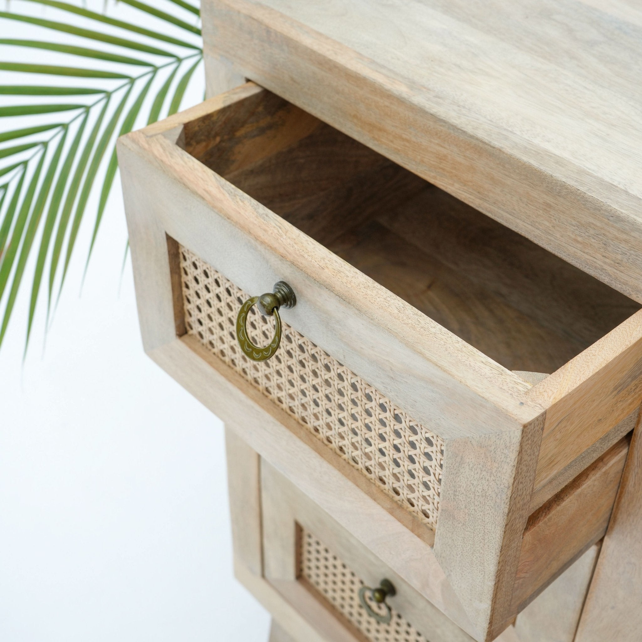 CANOVIA CANE THREE DRAWER ONE DOOR SIDEBOARD - Art and craft furniture