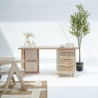CANOVIA CANE THREE DRAWERS DESK - Art and craft furniture
