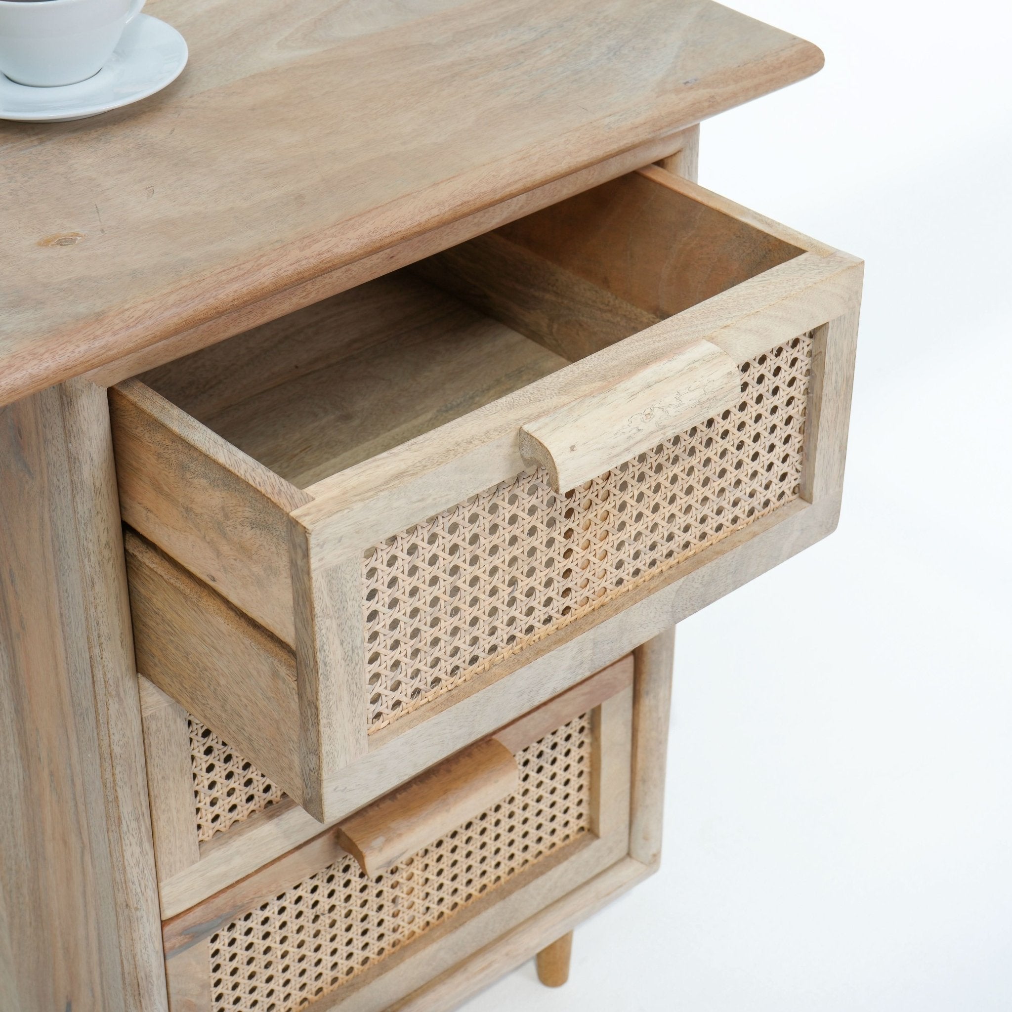 CANOVIA CANE THREE DRAWERS DESK - Art and craft furniture