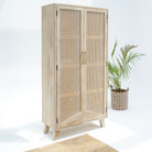 CANOVIA CANE TWO DOOR CABINET - Art and craft furniture