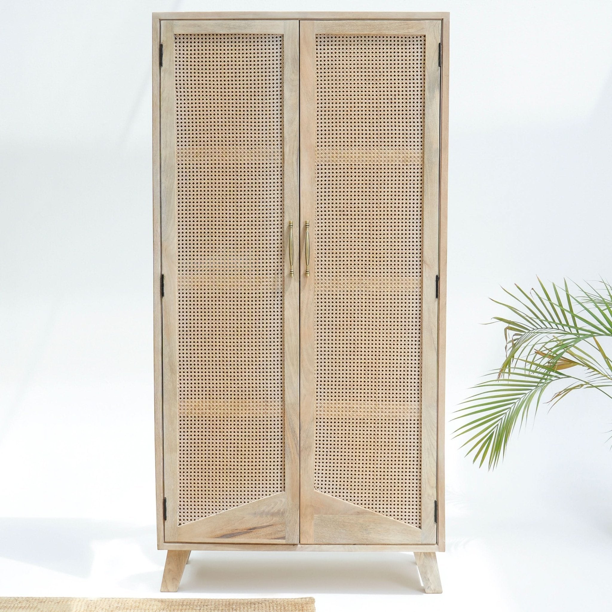 CANOVIA CANE TWO DOOR CABINET - Art and craft furniture