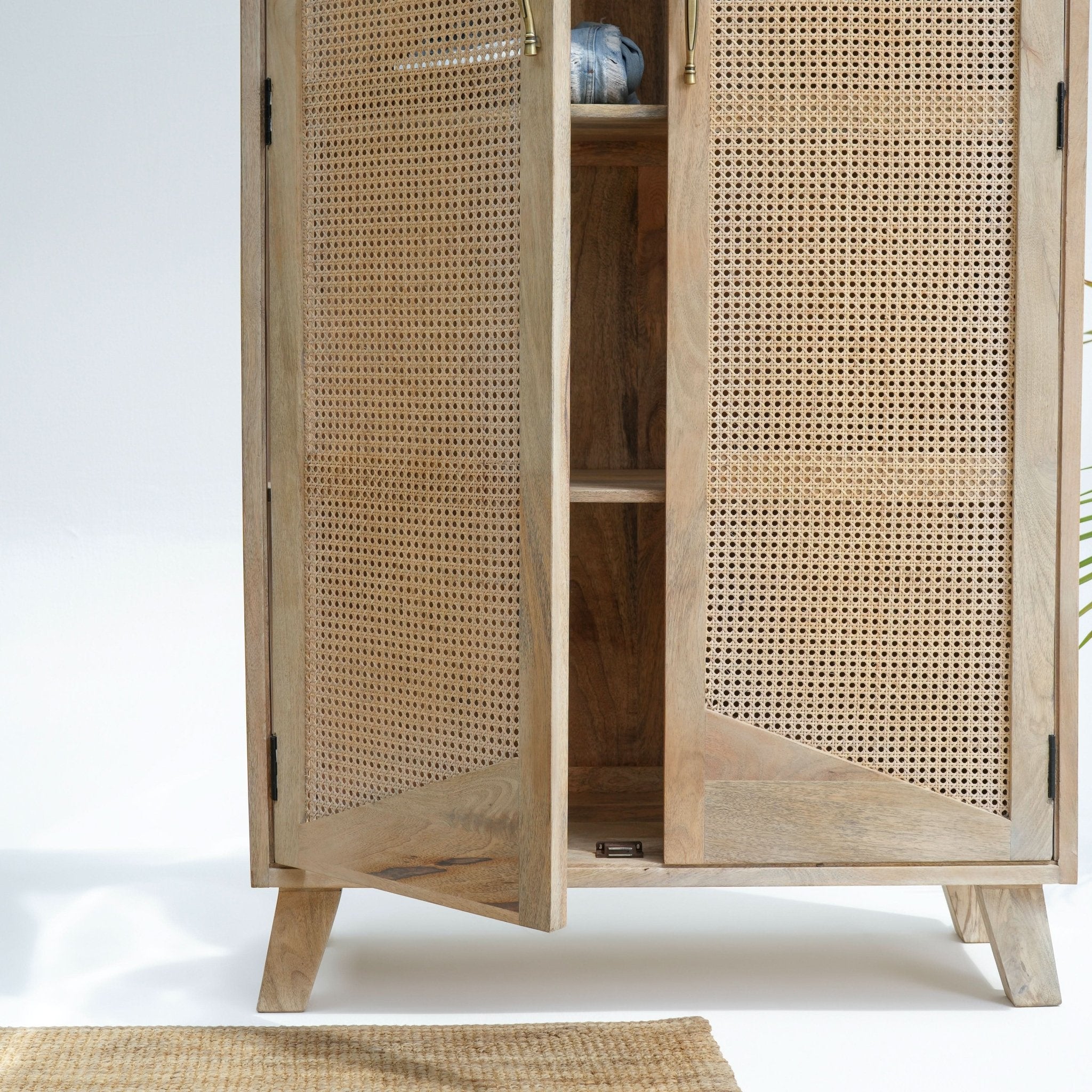 CANOVIA CANE TWO DOOR CABINET - Art and craft furniture