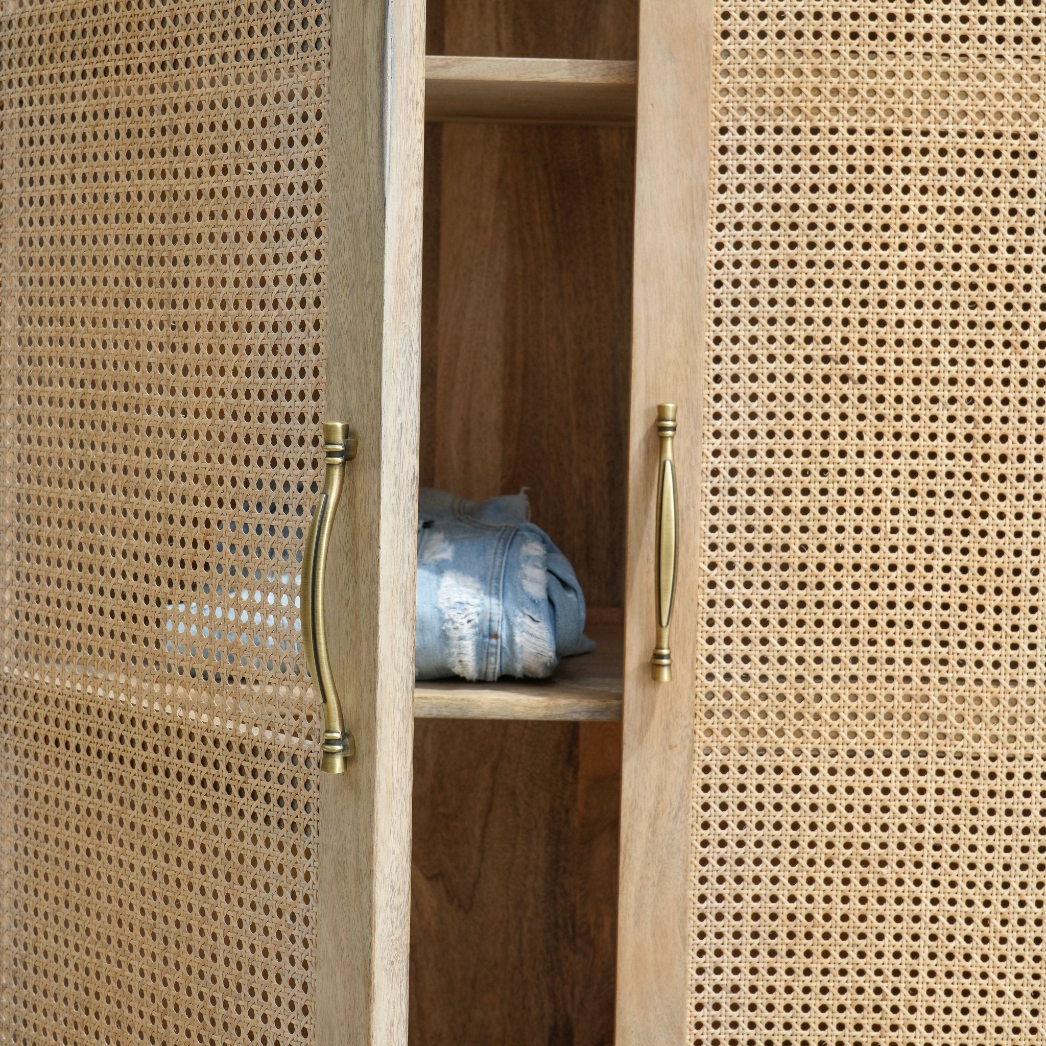 CANOVIA CANE TWO DOOR CABINET - Art and craft furniture