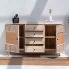 CANOVIA CANE TWO DOOR FOUR DRAWER SIDEBOARD - Art and craft furniture