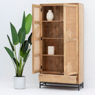 CANOVIA CANE TWO DOOR ONE DRAWER CABINET - Art and craft furniture