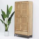 CANOVIA CANE TWO DOOR ONE DRAWER CABINET - Art and craft furniture