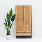 CANOVIA CANE TWO DOOR ONE DRAWER CABINET - Art and craft furniture