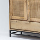 CANOVIA CANE TWO DOOR ONE DRAWER CABINET - Art and craft furniture