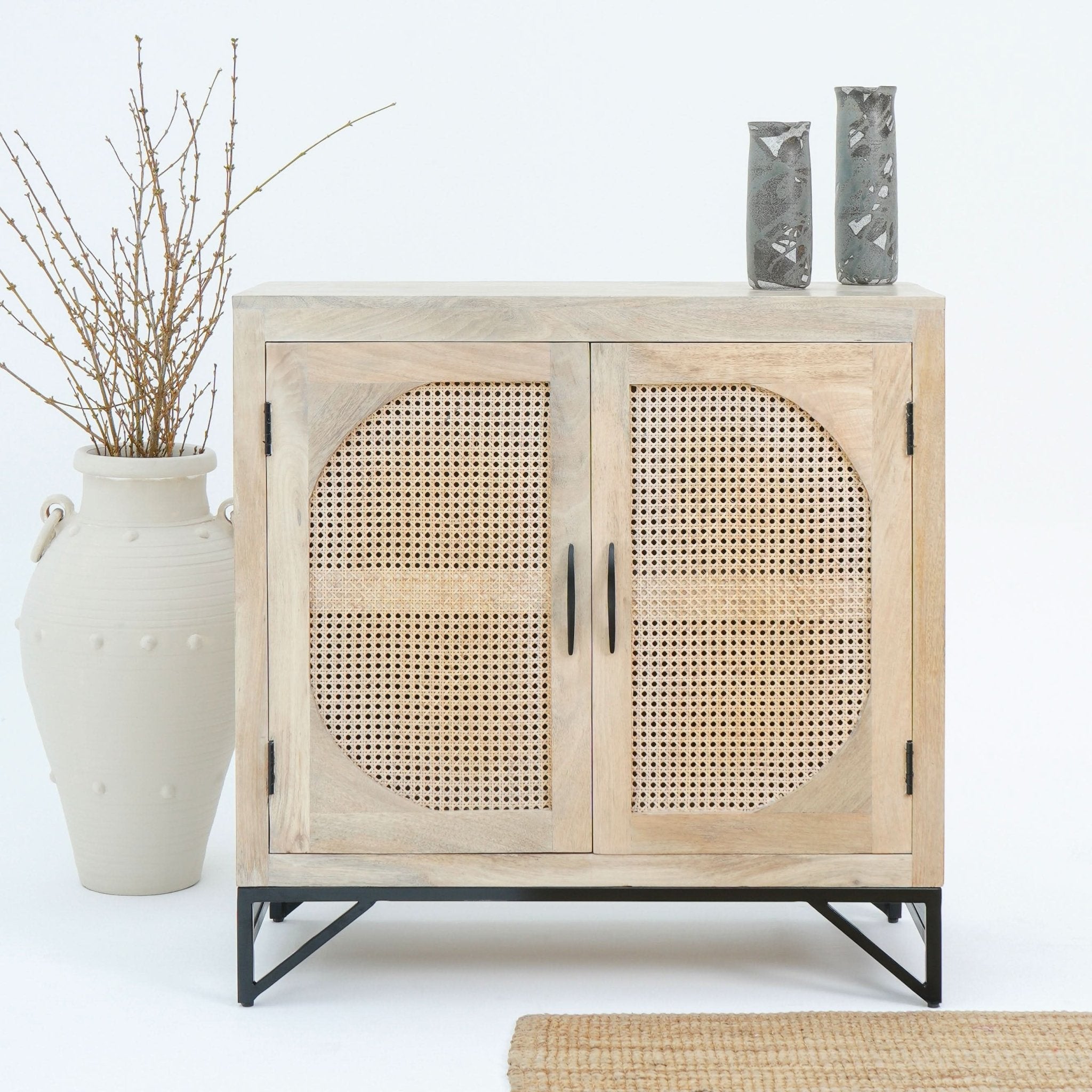 CANOVIA CANE TWO DOOR SIDEBOARD - Art and craft furniture