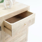 CANOVIA CANE TWO DOOR THREE DRAWER SIDEBOARD - Art and craft furniture