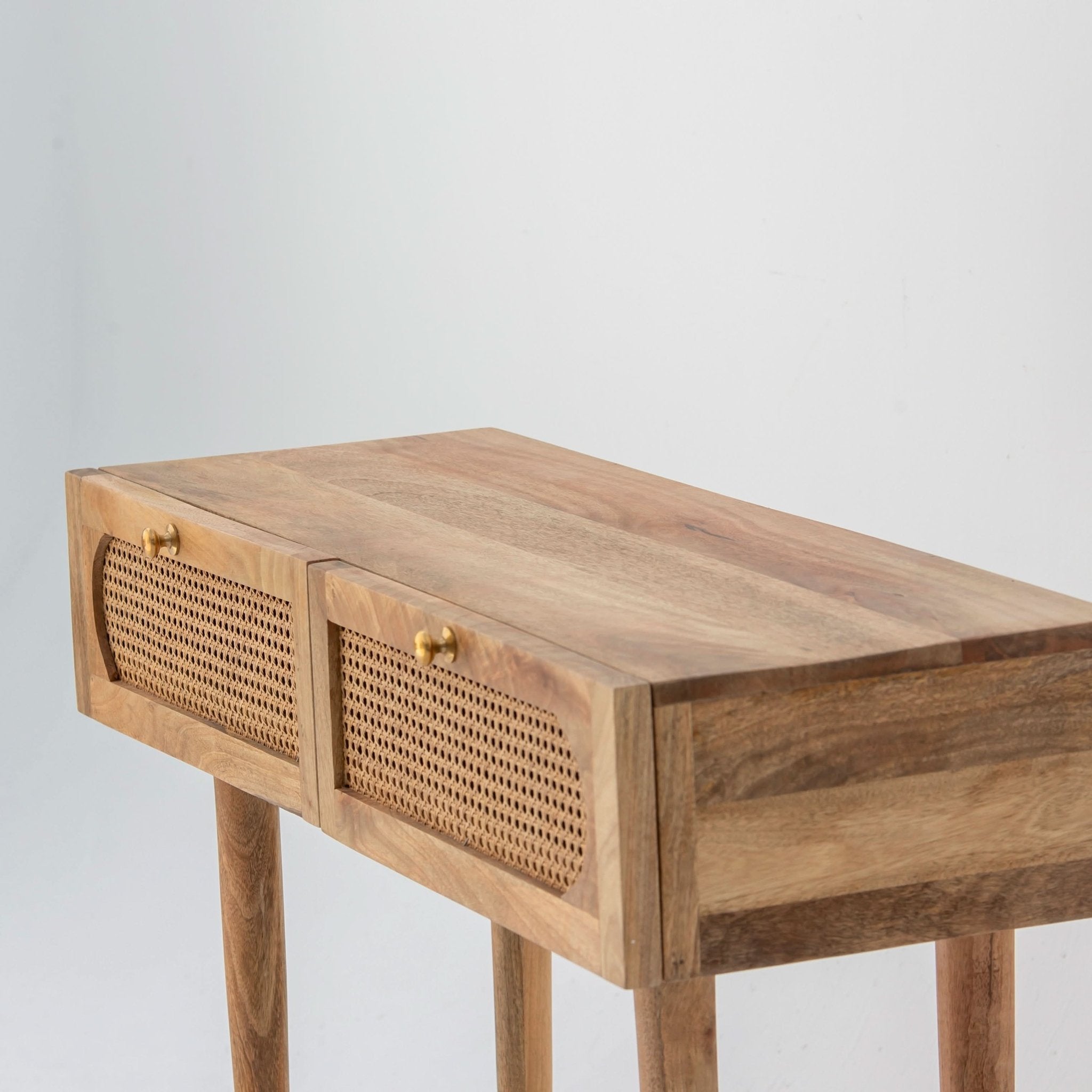 CANOVIA CANE TWO DRAWER CONSOLE TABLE - Art and craft furniture