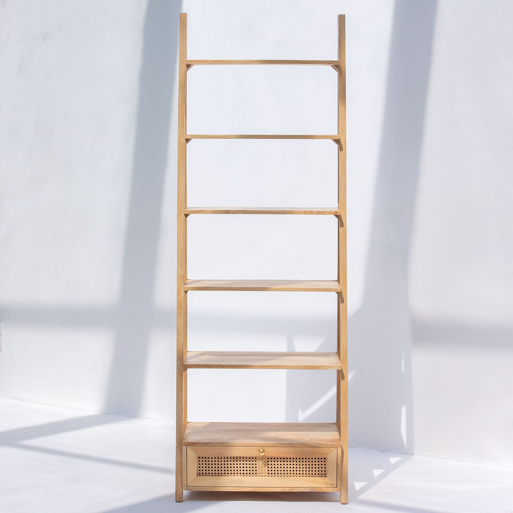 CANOVIA CANE WITH ONE DRAWER BOOKSELF - Art and craft furniture