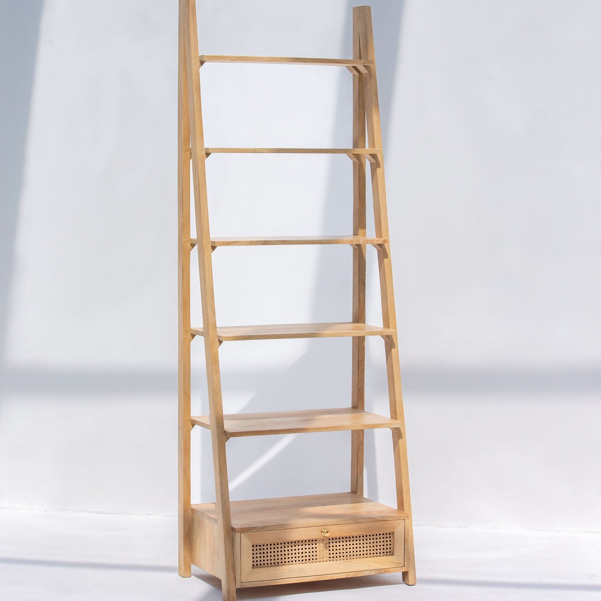 CANOVIA CANE WITH ONE DRAWER BOOKSELF - Art and craft furniture