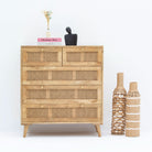 CANOVIA CANE WOODEN DRAWCHEST - Art and craft furniture