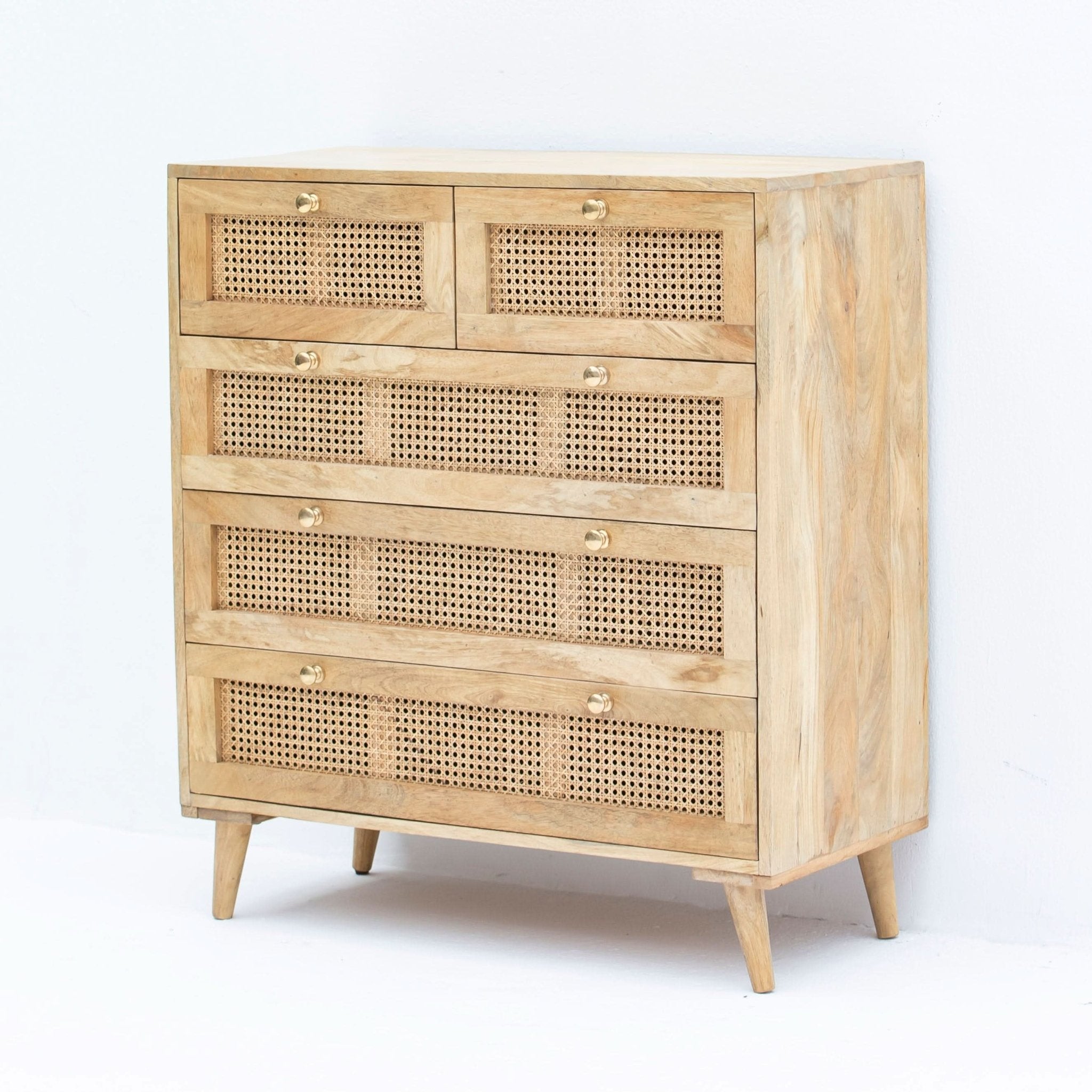 CANOVIA CANE WOODEN DRAWCHEST - Art and craft furniture